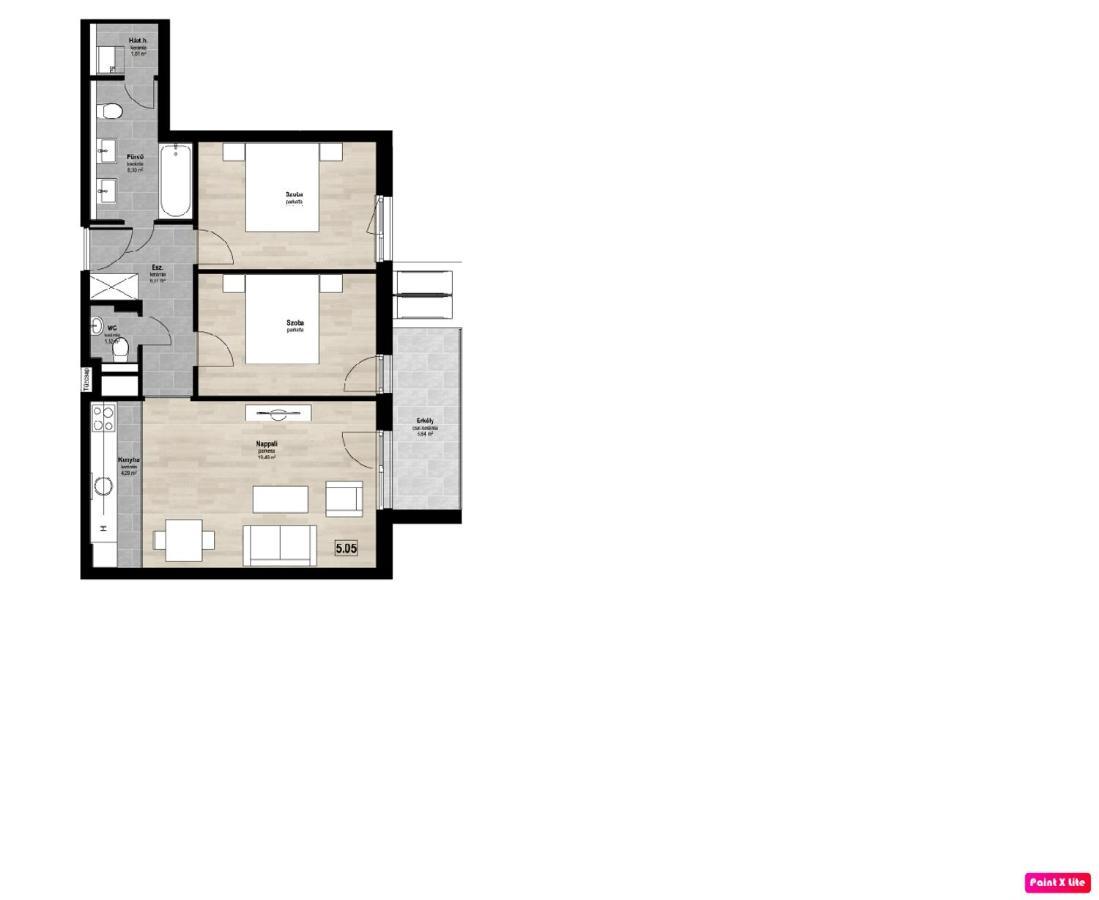 בודפשט Bp Garden Apartment מראה חיצוני תמונה